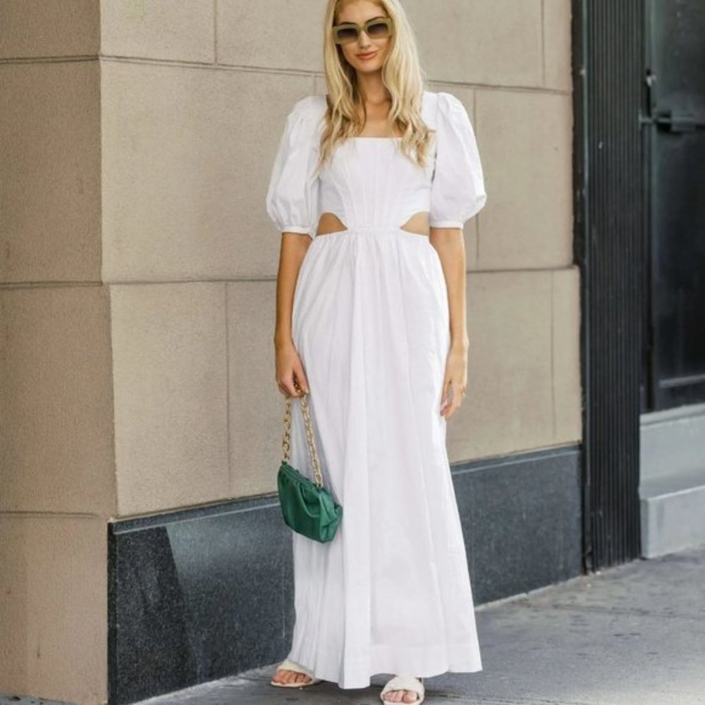 NWT Staud Astro Dress in White